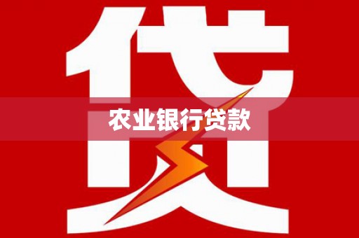 澄迈农业银行贷款