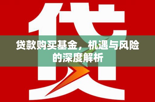 澄迈贷款购买基金，机遇与风险的深度解析