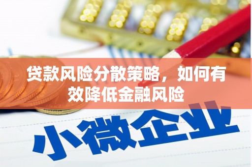 澄迈贷款风险分散策略，如何有效降低金融风险