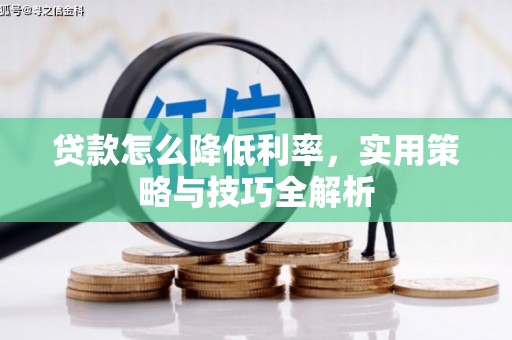 澄迈贷款怎么降低利率，实用策略与技巧全解析