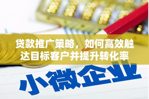 澄迈贷款推广策略，如何高效触达目标客户并提升转化率