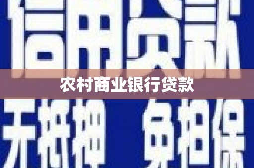 澄迈农村商业银行贷款