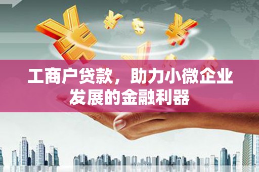 澄迈工商户贷款，助力小微企业发展的金融利器