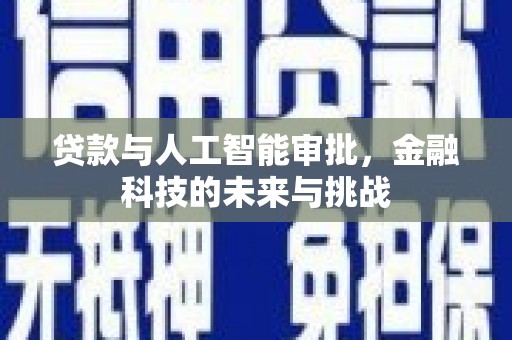 澄迈贷款与人工智能审批，金融科技的未来与挑战
