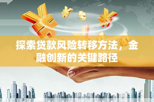 澄迈探索贷款风险转移方法，金融创新的关键路径