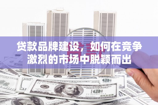 澄迈贷款品牌建设，如何在竞争激烈的市场中脱颖而出