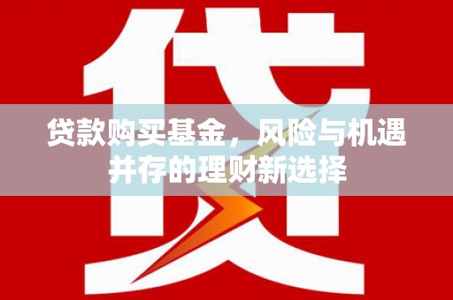 澄迈贷款购买基金，风险与机遇并存的理财新选择