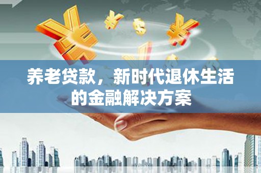 澄迈养老贷款，新时代退休生活的金融解决方案