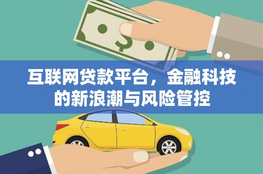 澄迈互联网贷款平台，金融科技的新浪潮与风险管控